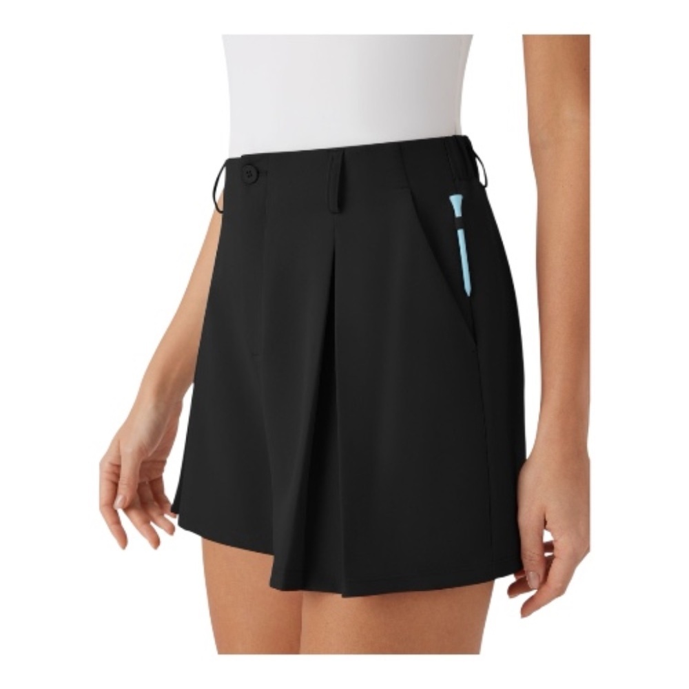 Halara, Golf Short w/UPF 40 Short, Small, Black, NWT
